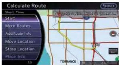 Calculate Route Short Time Start More Routes Add/Route Info Move Location Store Location Place Info 16 BACK TORRANCE 12.0 13.0 14.0