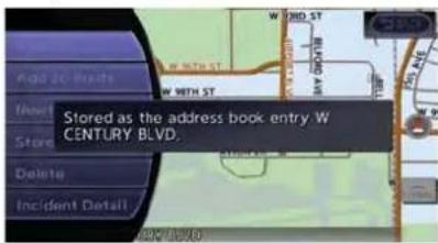 Stored as the address book entry W CENTURY BLVD.
