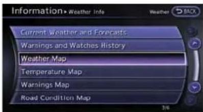 Information > Weather Info Weather Current Weather and Forecasts Warnings and Watches History Weather Map Temperature Map Warnings Map Road Condition Map 3/6