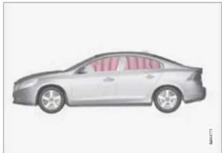 VOLVO S60 (2011) - Rideau gonflable (IC) - 1