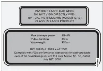VOLVO S60 (2011) - Capteur laser - 1