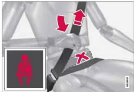 VOLVO S60 (2011) - Ceintures de sécurité - 1