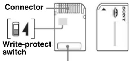 Connector Write-protect switch