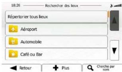 18:26 — Recherer des lieux Répertorier tous lieux Aéroport Automobile Café ou Bar Retour + Plus Cheche par nom