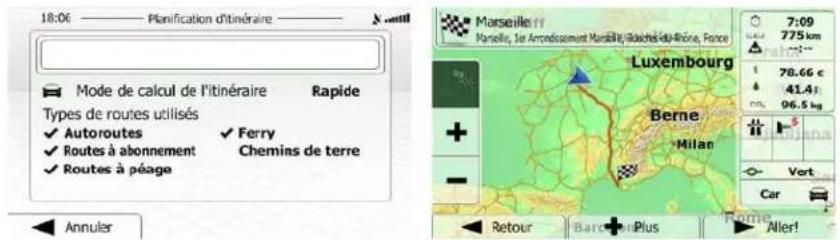 18:06 Planification d'itinéraire Mode de calcul de l'itinéraire Rapide Types de routes utilisés ✓ Autoroutes ✓ Ferry ✓ Routes à abonnement Chemins de terre ✓ Routes à péage Annuler Marseille ff Nanelle, le Arrondissement Manélie, 40aché du Rhône, France 7:09 775 km 78.66 € 41.41 96.5 kg Luxembourg Berne Milan Vert Car Retour Barcler Plus Fertre Allier!