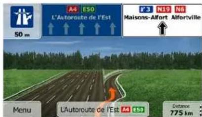A4 E50 L'Autoroute de l'Est 50 m K 3 N19 N6 Maisons-Alfort. Alfortville Menu L'Autoroute de l'Est A4 E50 Distance 775 km