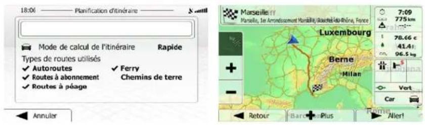 18:06 Planification d'itinéraire Mode de calcul de l'itinéraire Rapide Types de routes utilisés ✓ Autoroutes ✓ Ferry ✓ Routes à abonnement Chemins de terre ✓ Routes à péage Annuler Marseille 11 Marseille, le Arrondissement Manalling, déchéé au Rhône, France 7:09 775 km 78.66 € 41.41 96.5 kg Luxembourg Berne Milan Vert Car Retour Barcel Plus Rome Aller1