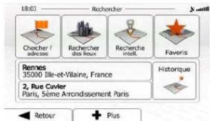 18:01 Rechercher N° mill Checher / adresse Rechercher des lioux Recherche intell. Favoris Rennes 35000 Ille-et-Villaine, France 2, Rue Cuvier Paris, Sème Arrondissement Paris Historique Retour + Plus