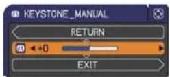 3M X21 - Correcting the keystone distortions - 3