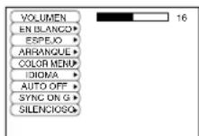 HITACHI CPS225W - Menú sin señal - 1