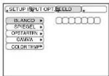 HITACHI CPS225W - "Beeld" menu - 1
