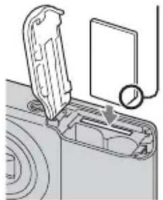 SONY Cybershot DSC-S2100 - Indsætning af batterierne/et hukommelseskort (sælges separat) - 2