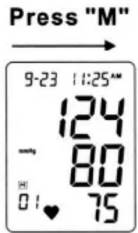 Press "M" 9-23 11:25AM 124 80 75