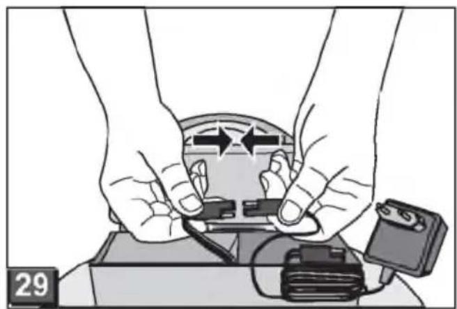 Illustration of hands holding a device with arrows indicating motion, no text or symbols present
