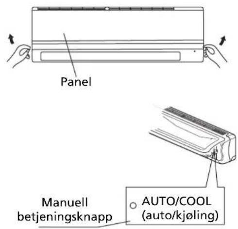 Panel Manuell betjeningsknapp AUTO/COOL (auto/kjøling)