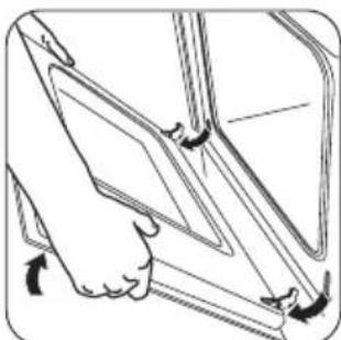 ZANKER KOU20601XB - Cleaning the oven door - 3