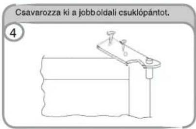 Csavarozza ki a jobboldali csuklópántot. 4