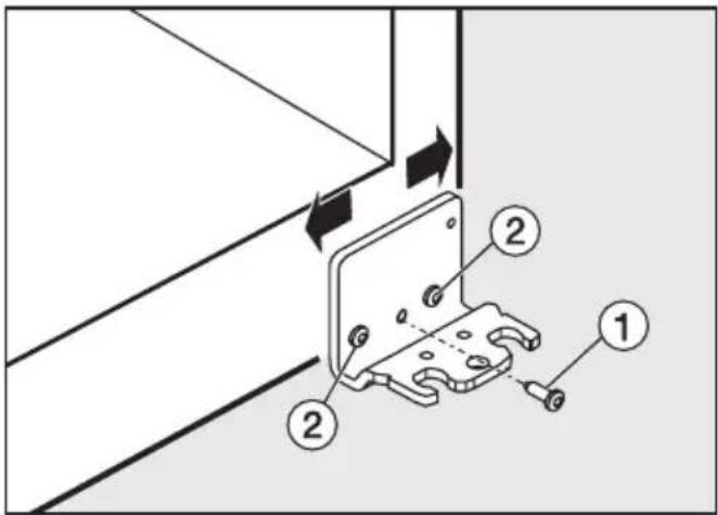 MIELE FN 12220 S - Alignement de la porte de l'appareil - 1