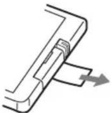 SONY TA-F501ES - Pull out the insulating sheet to allow power to flow from the battery. - 1
