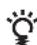 Diagram showing two cylindrical objects with positive and negative charges, connected by a curved line (no text or symbols)
