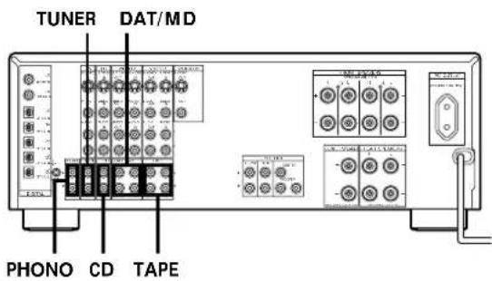 TUNER DAT/MD PHONO CD TAPE