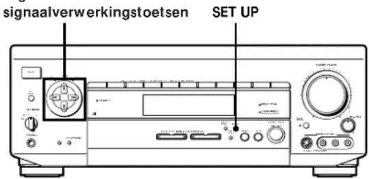 signaalverwerkingstoetsen SET UP
