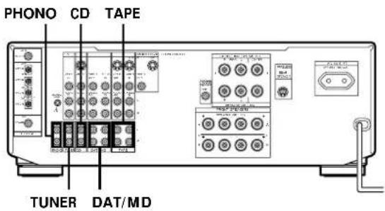 PHONO CD TAPE TUNER DAT/MD
