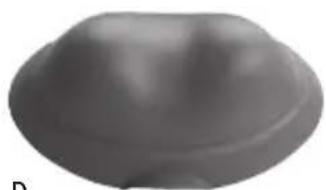 Smooth, gray, dome-shaped object with smooth surface and no visible text or symbols