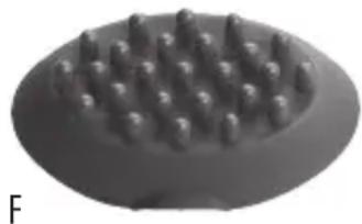 Close-up of a textured, oval-shaped object with evenly spaced small protrusions (no text or symbols visible)