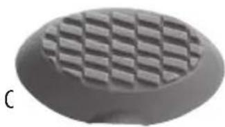 Close-up of a textured oval-shaped object with diamond grid pattern (no text or symbols)