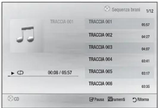 Sequenza brani 1/12 TRACCIA 001 TRACCIA 001 05:57 TRACCIA 002 TRACCIA 002 04:27 TRACCIA 003 TRACCIA 003 04:07 TRACCIA 004 TRACCIA 004 03:41 00:08 / 05:57 TRACCIA 005 TRACCIA 005 03:17 TRACCIA 006 TRACCIA 006 03:35 CD Pausa Strumenti Rittorna