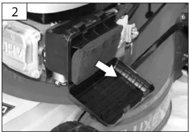 Close-up of a mechanical component with a highlighted internal structure and an arrow indicating a specific area (no visible text or symbols)
