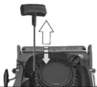 Close-up of a mechanical component with a lever and mounting bracket (no visible text or symbols)