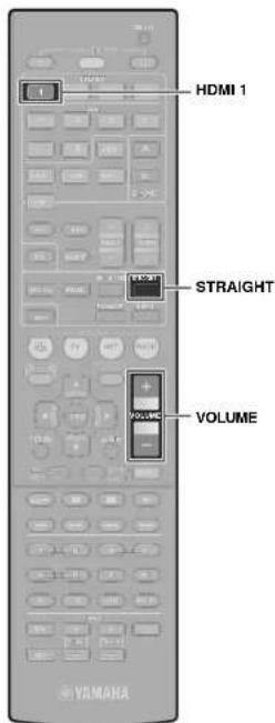 HDMI 1 STRAIGHT VOLUME YAMAHA