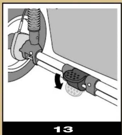 Mechanical assembly diagram showing a connector with a valve and adjustment knob (no text or symbols)