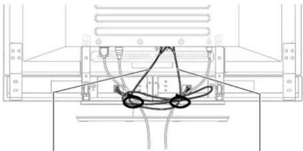 PIONEER PDP-R05G - 將扎線扣安裝到主機上 - 4