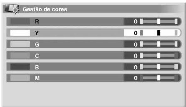Gestão de cores R 0 Y 0 G 0 C 0 B 0 M 0