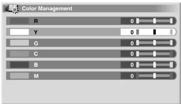 Color Management R 0 Y 0 G 0 C 0 B 0 M 0