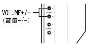 VOLUME+/- (音量+/-)