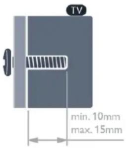 TV min. 10mm max. 15mm