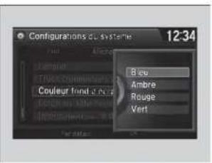 Configurations de système 12-34 Blew Ambre Rouge Vert