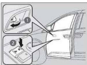 Honda Odyssey (2014) - Verrouillage d'une portière sans l'aide d'une clé - 1