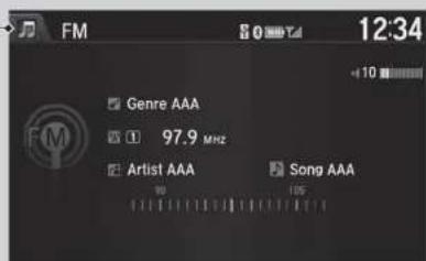 FM 12:34 Genre AAA 97.9 MHz Artist AAA Song AAA