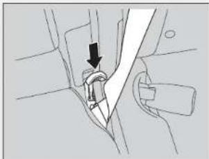 Honda Odyssey (2014) - »Ceinture de sécurité avec ancrage amovible - 2