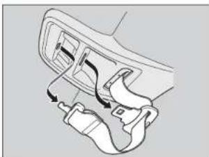 Honda Odyssey (2014) - Ceinture de sécurité avec ancrage amovible - 1