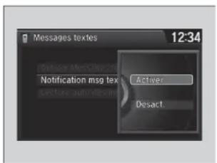 Messages textiles 12:34 Notification msg tex Active Desert.