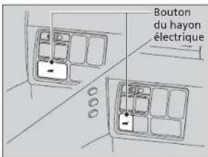 Bouton du hayon électrique