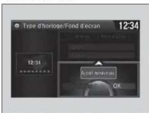 Type d'horloge/Fond d'ecran 12:34 12:34 Actual nouveau OK