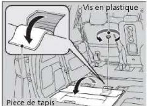 Vis en plastique Piece de tapis