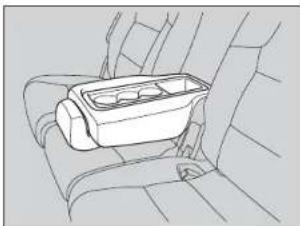 Honda Odyssey (2014) - Utilisation de l'accoudoir de siège de la deuxième et de la troisième rangée\* - 1
